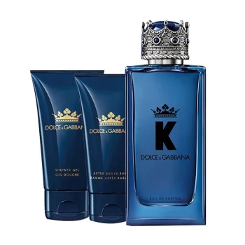 Image of Dolce & Gabbana K Gift Set 100ml Eau de Toilette + 50ml Aftershave Balm + 50ml Shower Gel