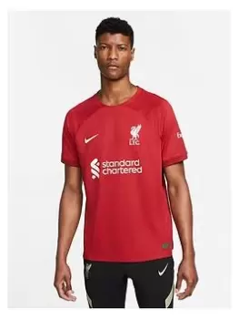 Image of Nike Liverpool Fc Mens 22/23 Home Short Sleeved Shirt, Red Size XL Men