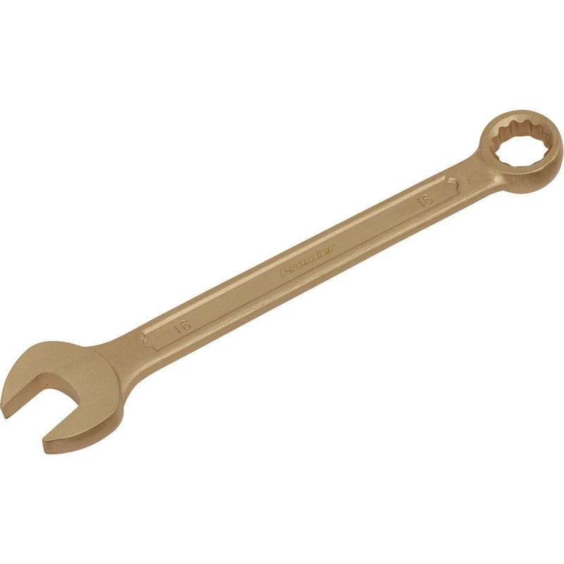 Image of Loops 16mm Non-Sparking Combination Spanner - Open-End & 12-Point WallDrive Ring Multi