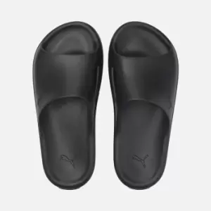 Image of Puma's Shibui Cat Slide Sandals - Puma Black/Puma Black - UK 8