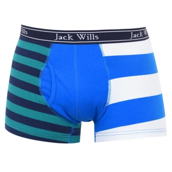 Image of Jack Wills Bridley Stripe Boxer Short - Deep Blue