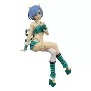 Image of Re:Zero Noodle Stopper PVC Statue Rem Demon Costume Another Color Ver. 16 cm