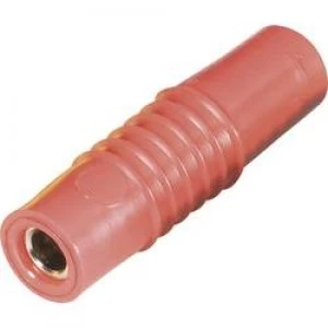 Image of Jack socket Plug straight Pin diameter 4mm Red Schnepp