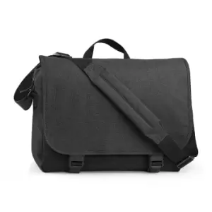 Image of BagBase Two-tone Digital Messenger Bag (Up To 15.6inch Laptop Compartment) (One Size) (Anthracite)