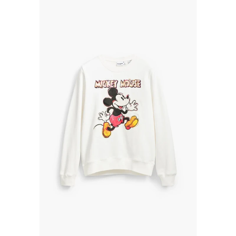 Image of Desigual Sweatshirt woman Desigual Avery Mickey Blanc Female S
