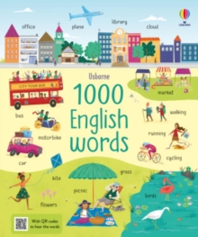 Image of Jane Bingham 1000 English Words Book Multi unisex