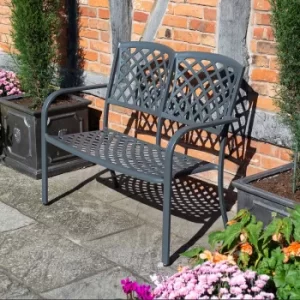 Image of Rowlinson Vienna Aluminium Outdoor Bench, none