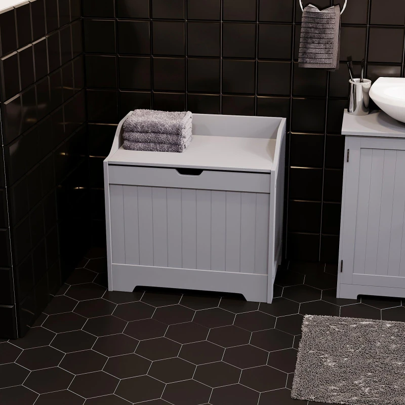 Image of Lassic Bath Vida Priano Laundry Chest Laundry Storage One Size Grey 83846990000