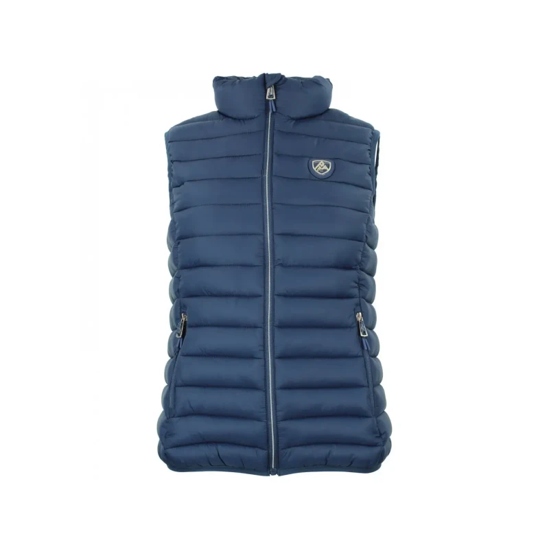 Image of Womens Peak Mountain Fine Puffer Vest Bleu Female M