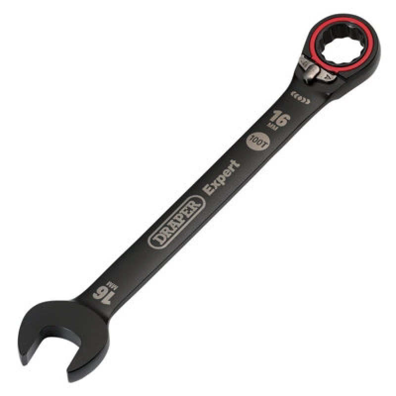 Image of Draper Expert Hi Torq Reversible Ratchet Combination Spanner 03906 Size: 16mm