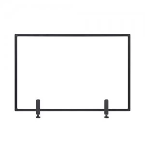 Image of Bi-Office Protector Board W/Clamps Blk Alu Frm 1040x700