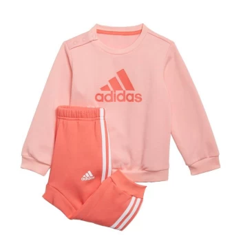 Image of adidas Badge of Sport Jogger Set Kids - Glow Pink / Semi Turbo