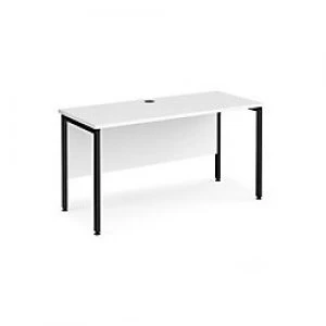 Image of Maestro 25 H-Frame Home Office Desk 600mm Depth White