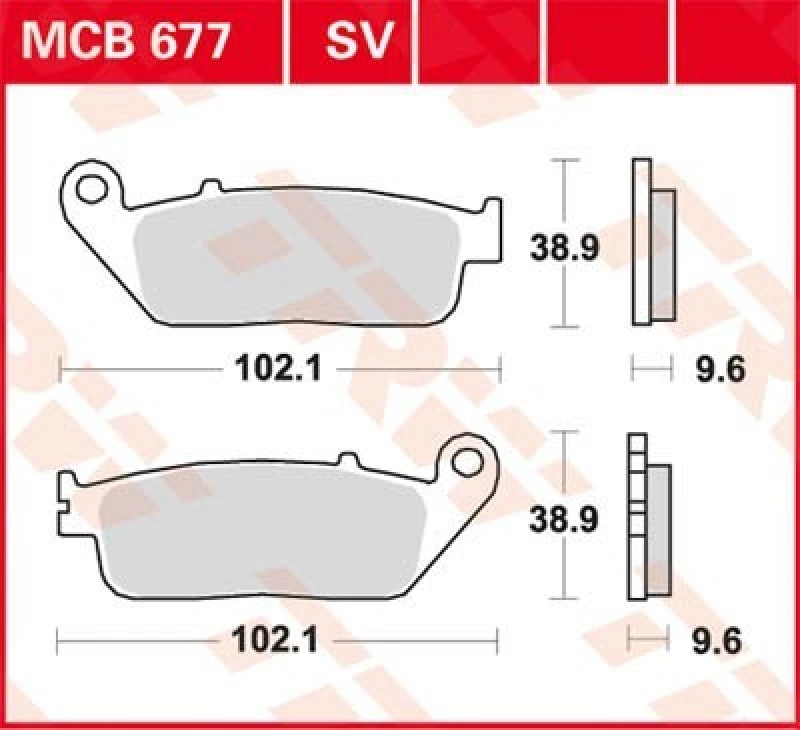Image of TRW Lucas Brake pad MCB677