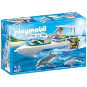 Image of Playmobil Family Fun Diving Trip with Speedboat (6981)