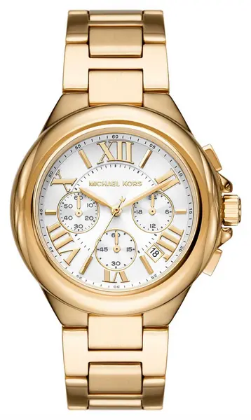 Image of Michael Kors MK7270 Camille Gold-Toned White Dial Womens Watch