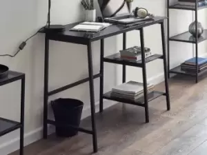 Image of Julian Bowen Chicago Smoked Glass Desk