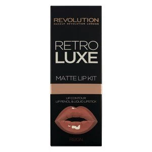 Image of Makeup Revolution Retro Luxe Lip Kits Matte Reign