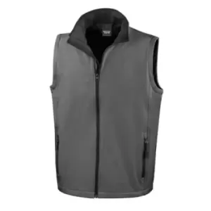 Image of Result Mens Core Printable Softshell Bodywarmer (2XL) (Charcoal / Black)