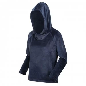 Image of Regatta Kelilah Velour Hooded Fleece - Navy