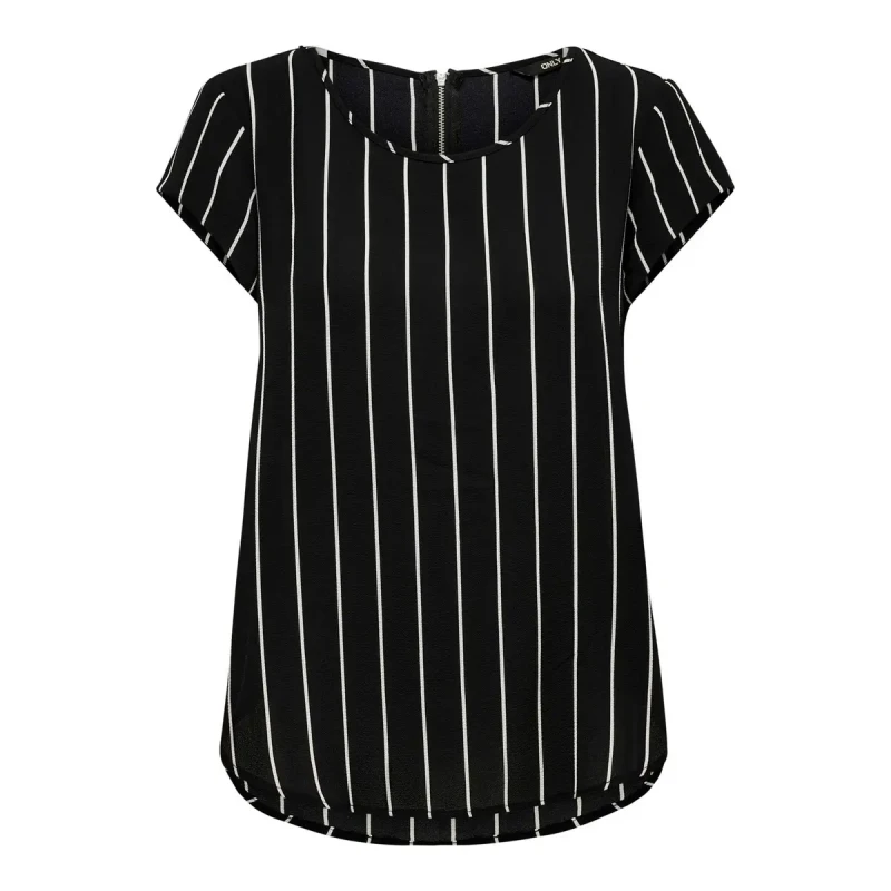 Image of Only Womens top Only Vic manches courtes Noir Female 44