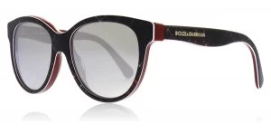Image of Dolce & Gabbana Matt Silk Sunglasses Red / Blue / Red 29886G 49mm