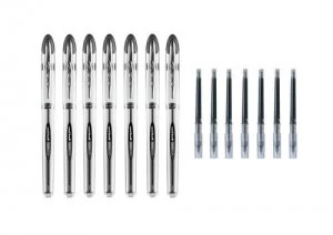 Image of Uniball Vision Elite UB200 Black Pen and Refill PK7