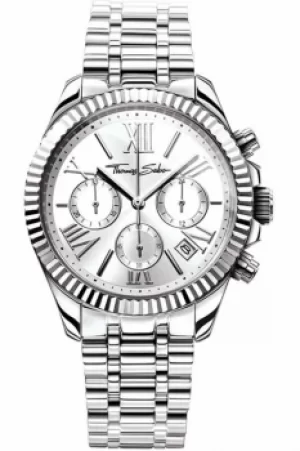Image of Ladies Thomas Sabo Divine Chronograph Watch WA0253-201-201-38MM