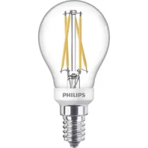 Image of Philips Lighting 871951432439800 LED (monochrome) EEC D (A - G) E14 Teardrop shape 3.4 W = 40 W Warm white (Ø x L) 45mm x 80 mm