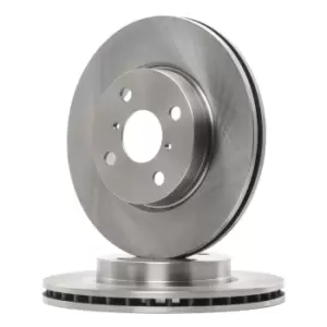 Image of FERODO Brake disc Vented DDF1587 Brake rotor,Brake discs TOYOTA,DAIHATSU,Yaris Schragheck (_P9_),Yaris Schragheck (_P13_)