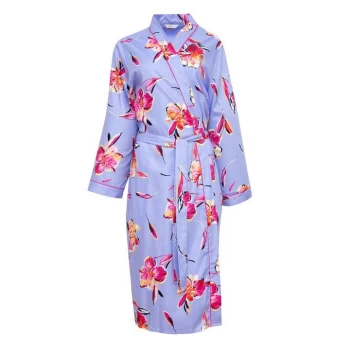 Image of Cyberjammies Carrie Floral Wrap Robe - Floral Lilac