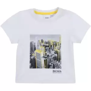 Image of Boss Cotton jersey T-Shirt - White