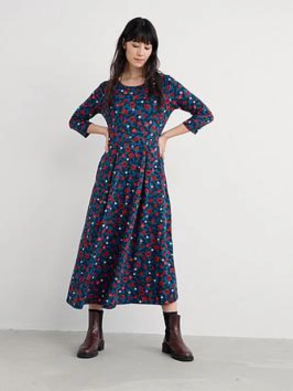 Image of Seasalt Seasalt Cornwall Veronica Dress Blue - Seasalt - Size: 14 Blue Female 14 ZD30714