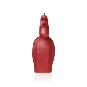 Image of Red Moai Statue Candle