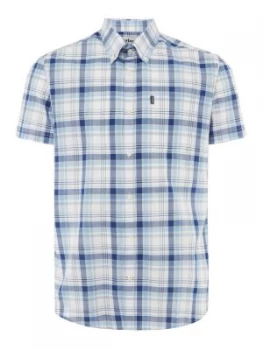 Image of Mens Barbour Gerald Short Sleeve T Shirt Blue
