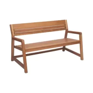 Image of Tramontina Verona 2-seater Bench W/ Arms - Brown