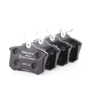 Image of DELPHI Brake pad set VW,AUDI,OPEL LP565 1E0698451,1E0698451A,1E0698451B 1E0698451C,1E0698451D,1E0698451E,1E0698451G,1H0615415,1H0615415D,1H0698451A
