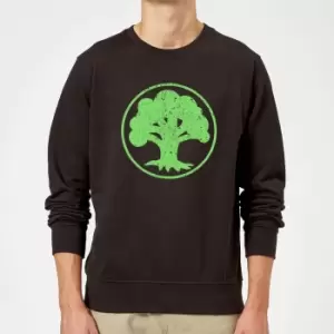Image of Magic The Gathering Mana Green Sweatshirt - Black - M