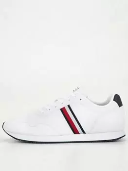 Image of Tommy Hilfiger Core Lo Runner Pu Lth, White, Size 46, Men