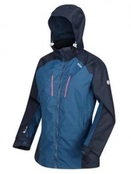 Image of Regatta Calderdale III Waterproof Jacket - Navy/Blue , Navy/Blue, Size 12, Women
