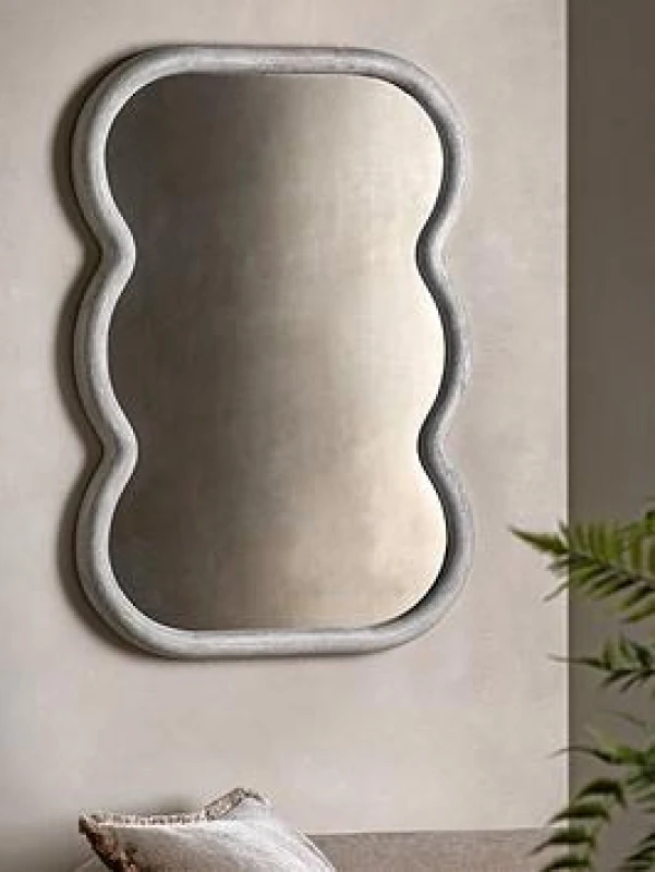 Image of Arber Wavy Rectangle Wall Mirror
