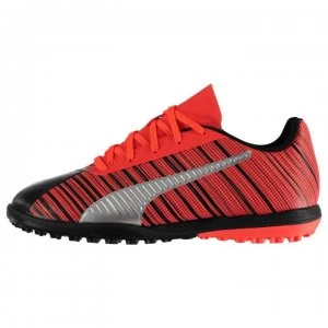 Image of Puma One 5.4 Junior Astro Turf Trainers - Black/NrgyRed