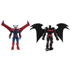Image of DC Armored Wave 1 7-Inch Action Figures Batman Hellbat Armor Superman Unchained Armor