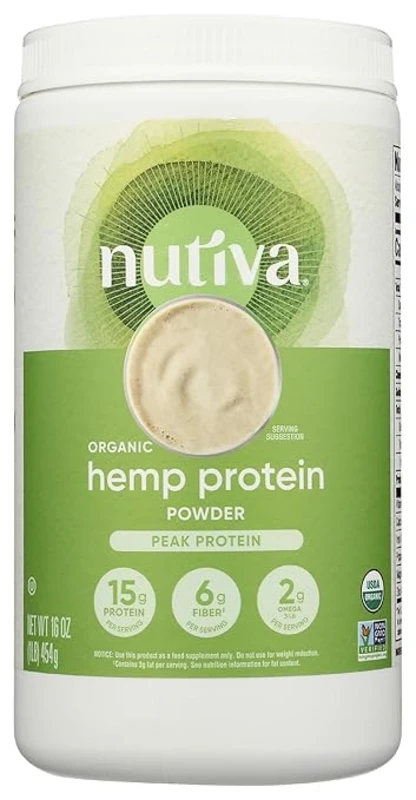 Image of Nutiva Org Hemp Protein Powder 50% 454g