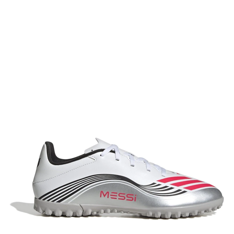 Image of adidas F50 Club Astro Adults Turf Football Boots White/Red male 6 (39.3)