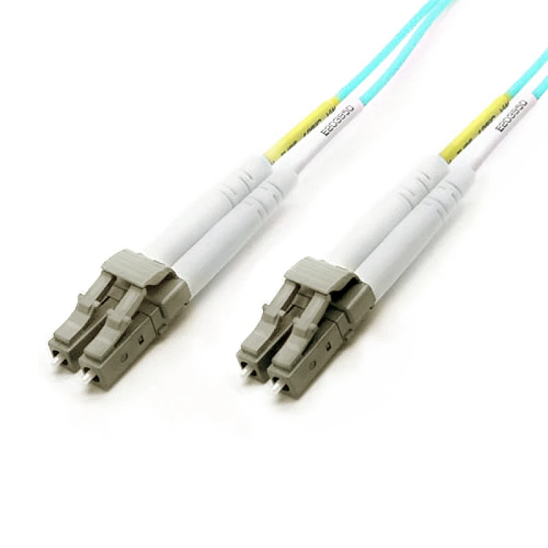 Image of Cablenet 3m OM4 50/125 LC-LC Duplex Aqua LSOH 1.8mm Minizip Fibre Patc