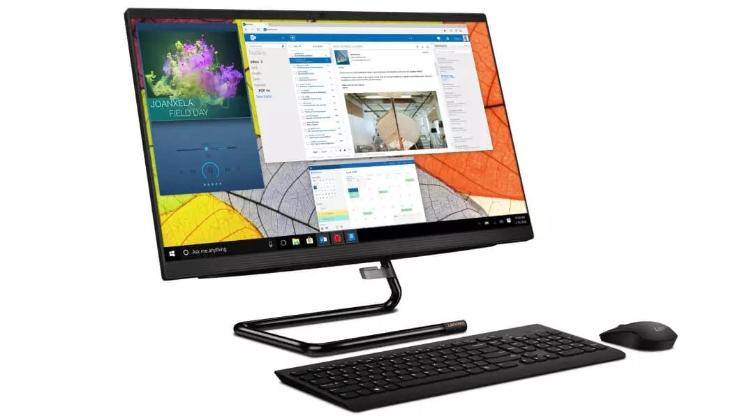 Image of Lenovo IdeaCentre AIO 3 Gen 6 (24" AMD) AMD Ryzen 7 5700U Processor (8 Cores / 16 Threads, 1.80 GHz, up to 4.30 GHz with Max Boost, 4 MB Cache L2 / 8