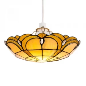 Image of Amber Jewel Tiffany Non Electric Uplighter