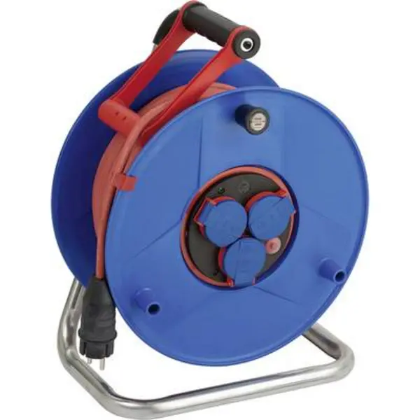 Image of Brennenstuhl 1238930 Cable reel 50.00 m Red PG plug