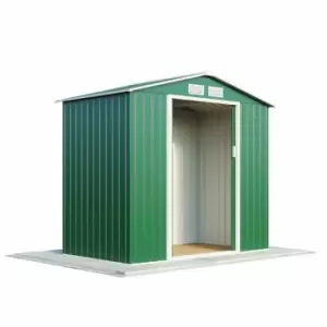 Image of Garden Gear Apex Metal Shed 7 X 4.2ft Dark Green